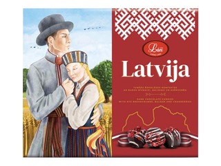 Tume šokolaadikompvekid Latvija Lāči, 160 g
