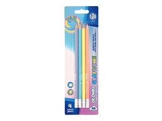 Pencil set  Astra Pastel, 4 pcs., HB