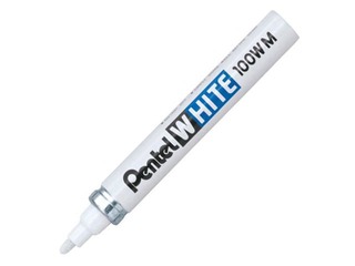 Universaalne marker Pentel, 100W-M, valge