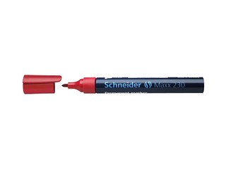 Püsimarker Schneider 230, 1-3 mm, punane