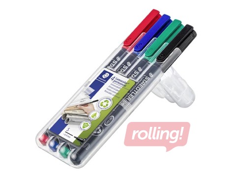 Püsimarkerite komplekt Staedtler Lumocolor 313, 0,4 mm, 4 värvi