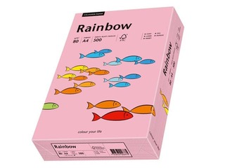 Koopiapaber Rainbow 55, A4, 80 gsm, 500 lehte, roosa