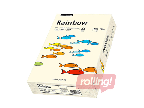 Koopiapaber Rainbow 03, A4, 120 g/m2, 250 lehte, kreemjas