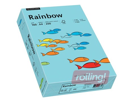 Paper Rainbow 72, A4, 160 g / m2, 250 sheets, light blue