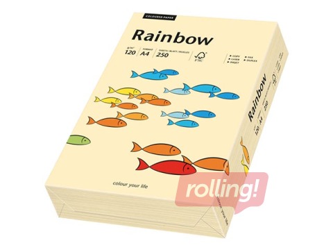 Koopiapaber Rainbow 06, A4, beež, 120g/m², 250 lehte