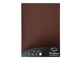 Värviline paber Pollen, Nr.61, A4, tumepruun, 120g/m², 50 lehte