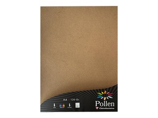 Värviline paber Pollen, Craft, A4, pruun, 120g/m², 50 lehte