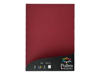 Värviline paber õietolm A4, 120g/m², maroon, 50 leht