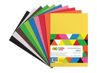 Vahtplastist käsitöölehed Happy Color, Pastel, A4, 5 lehte, 5 värvi