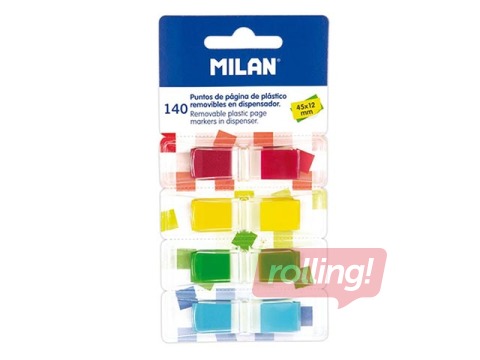 Indeksiribad Milan, plastist, 12x45mm, 4x35 lehte