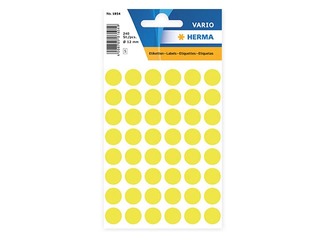 Multi-purpose labels Herma, 13 mm, yellow