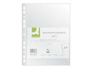 Document pockets Q-Connect, A4, matted, 40 mic., 100 pcs.