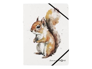 3-Flap Folder Pagna Save me No.4, A4, squirrel