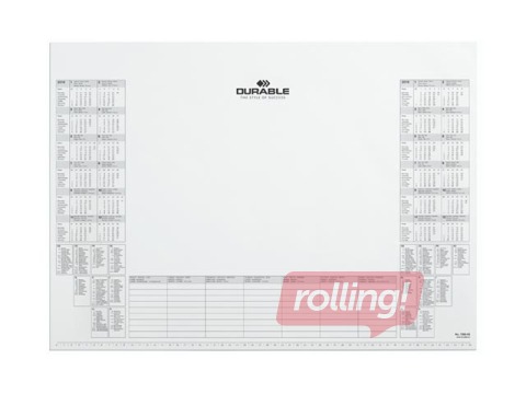 Paper desk mat Durable (inlay), white, 25 sheets, 57x40.5cm