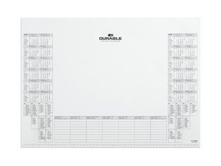 Paper desk mat Durable (inlay), white, 25 sheets, 57x40.5cm