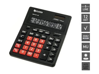 Kalkulaator Eleven CDB-1201BK/RD
