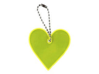 Reflective tag Heart, 5.7cm