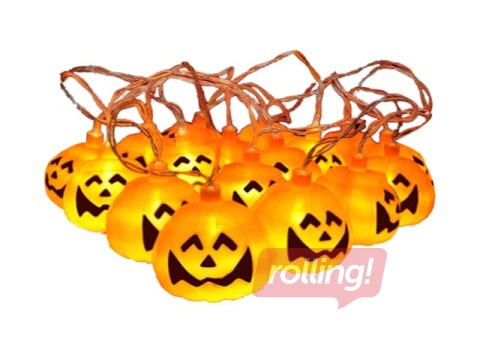 Halloweeni LED valgusega kaunistus Springos, kõrvitsapallid, 20 LED-i, 3m