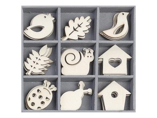 Puidust dekoratsioonid Snail-Birdhouse, 45 tk