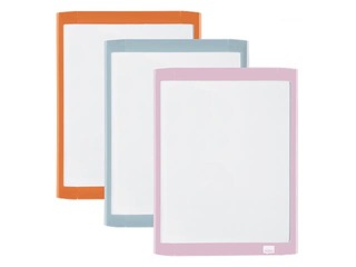 Whiteboard Nobo Mini, magnetic, with different colored frames, 21.6 x 28 cm