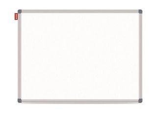 Whiteboard with aluminium frame Classic, 60 x 40 cm, lacquered steel surface