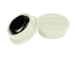 Magnets Nobo, 13 mm, 10 pcs., white