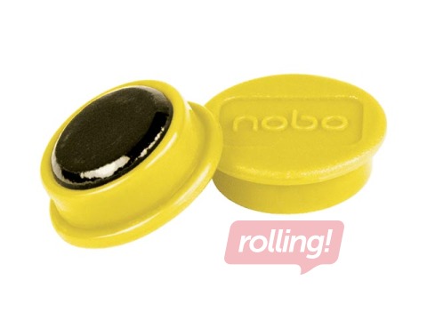 Magnetid Nobo, 13 mm, 10 tk, kollane