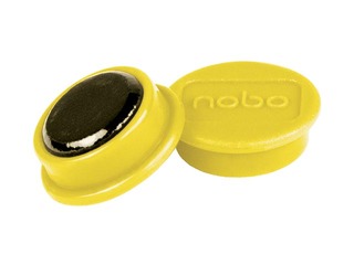 Magnets Nobo, 13 mm, 10 pcs., yellow