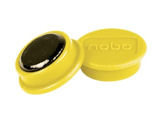 Magnets Nobo, 23 mm, 10 pcs., yellow