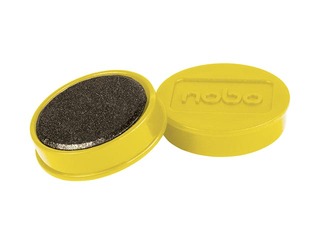 Magnets Nobo, 32 mm, 10 pcs., yellow