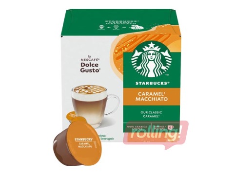 Kohvikapslid Starbucks Caramel Macchiato, Dolce Gusto, 12tk