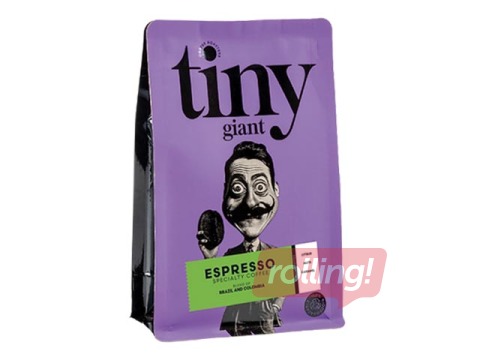 Jahvatatud kohv, espresso, segu - Brasiilia ja Colombia, Tiny Giant, 250 g