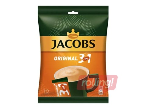 Lahustuv kohv Jacobs 3in1, 10 tk.