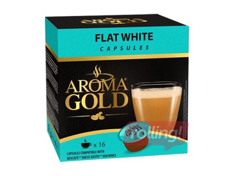 Kohvikapslid AROMA GOLD, Flat White, 187.2g