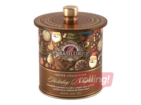 Melnā tēja Basilur Festive Collection Holidays Delights, 75 g