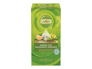 Roheline tee Lipton Mandarin Orange, püramiidid, 25 x 2 g