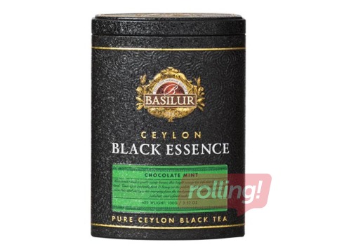 Must tee Basilur Black Essence, Šokolaadimünt, 100 g