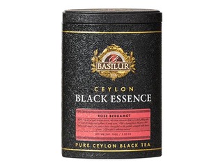 Must tee Basilur Black Essence, Roosa bergamot, 100 g