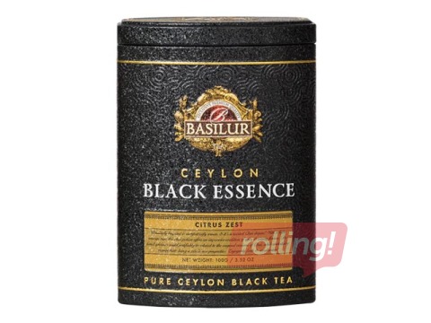 Must tee Basilur Black Essence, Tsitruse koor, 100 g