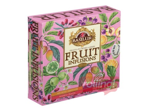 Fruit tea Basilur Fruit Infusions, Vol II, 60 packs, 120g