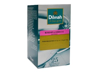 Punane tee kibuvitsa ja hibiski maitsega, Dilmah, 25 tk.