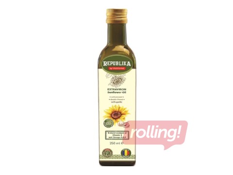 Päevalilleõli küüslauguga Republika, Extra Virgin, 250 ml