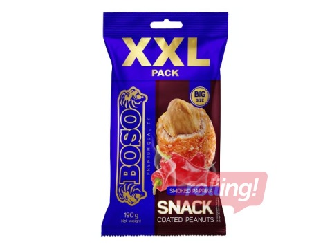 Maapähklid koorega, suitsupaprika, Boso XXL, 190 g