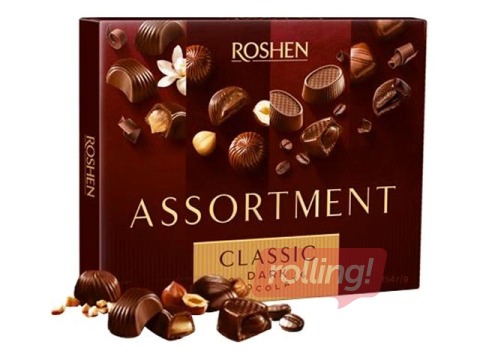 Tume šokolaad Assortment Classic, Roshen, 154 g