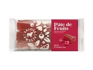 Natural fruit paste, cranberry, Saldus Sweets, 100g