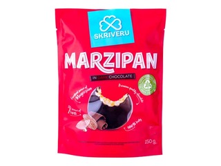 Marzipan in dark chocolate Skriveru 150 g,