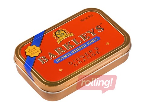 Dragees, mint, orange and ginger, Barkleys, 50 g