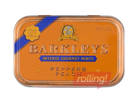 Dragees, mint, pepper and peach, Barkleys, 50 g