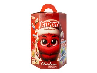 Valik maiustusi Kiddy, Squishy Christmas Box, 230g