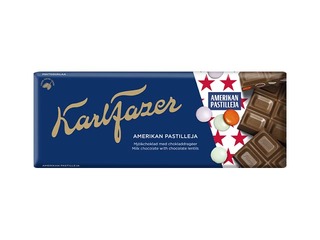 Šokolaad Karl Fazer, piimashokolaadi dražeedega, 180g